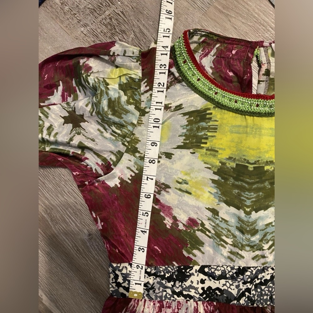 CONNOR & BLAKE Hand Crafted Tie Dye Splash Belinda Maxi Dress Women's Size Large - Picture 14 of 16